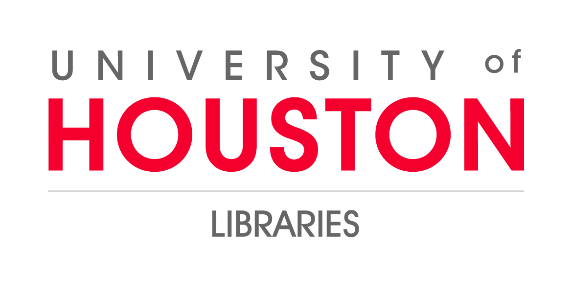 logo for University of Houston Libraries. Event sponsor for the Houston Archives Bazaar 2017.